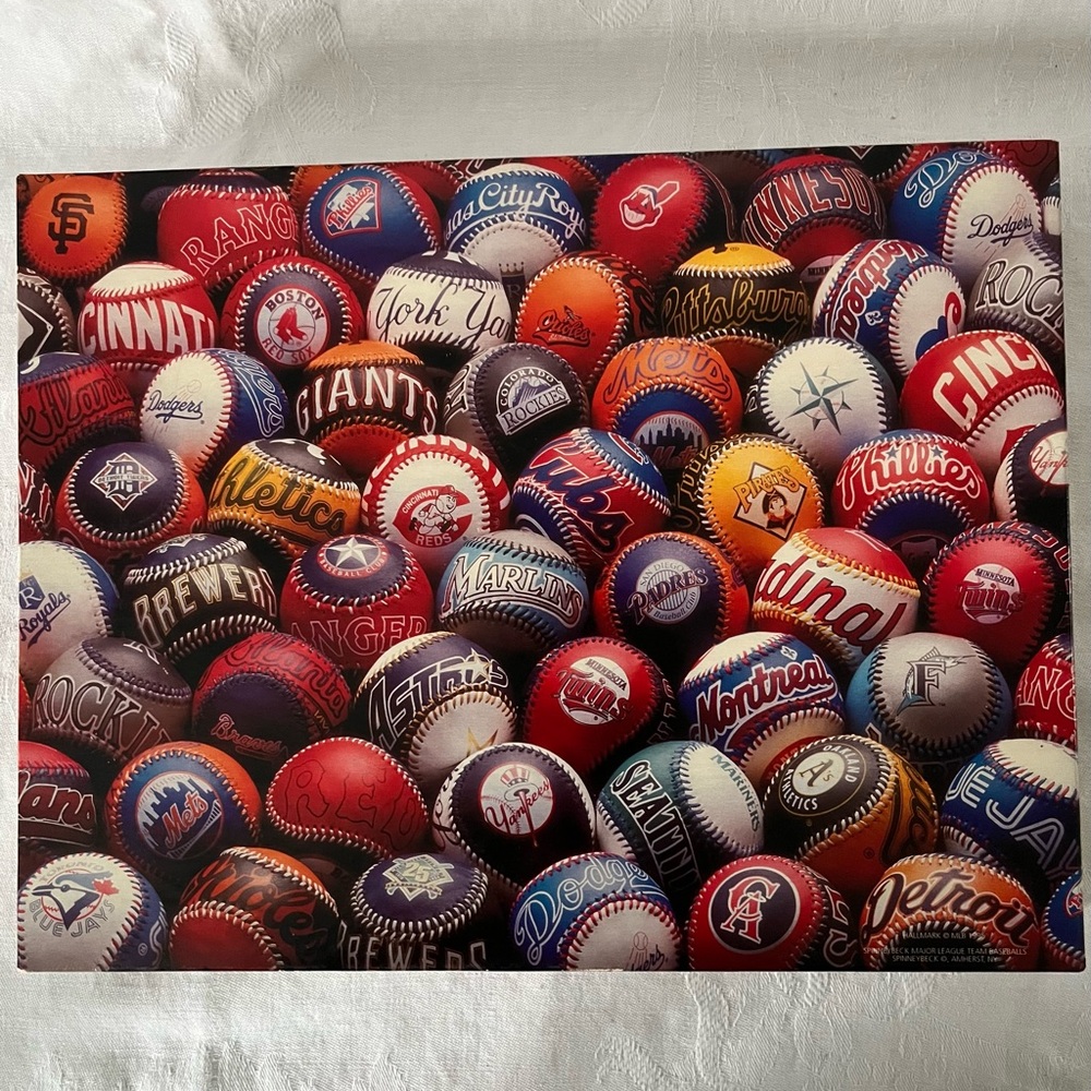 Vintage Springbok- Play Ball!  Genuine MLB Merchandise 500 Piece Jigsaw Puzzle